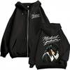 Michael Jackson 90's Classics Zipper Hoodies Men Women Clothing Rock Fashion Zip Up Pullovers Casual Loose Fleece Sweatshirts