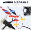 Motorcycle Handlebar Switch Metal Waterproof On Off Motorbike Button Momentary Latching for Start Stop Brake Horn Hazard Light Switches4
