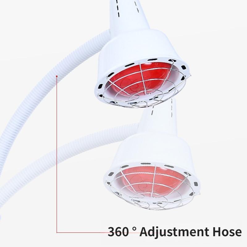 275W Infrared Baking Light Beauty Salon Desktop Infrared Physiotherapy Lamp Adjustable Temperature Heating Therapy Lamp
