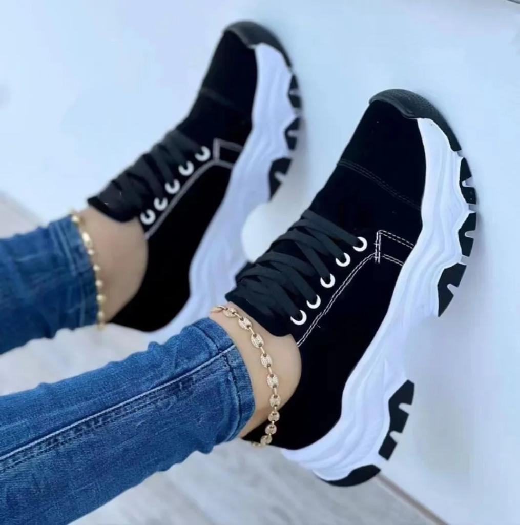 Sneakers Women Shoes  New Pattern Canvas Shoe Casual Women Sport Shoes Flat Lace-Up Adult Zapatillas Mujer Chaussure Femme