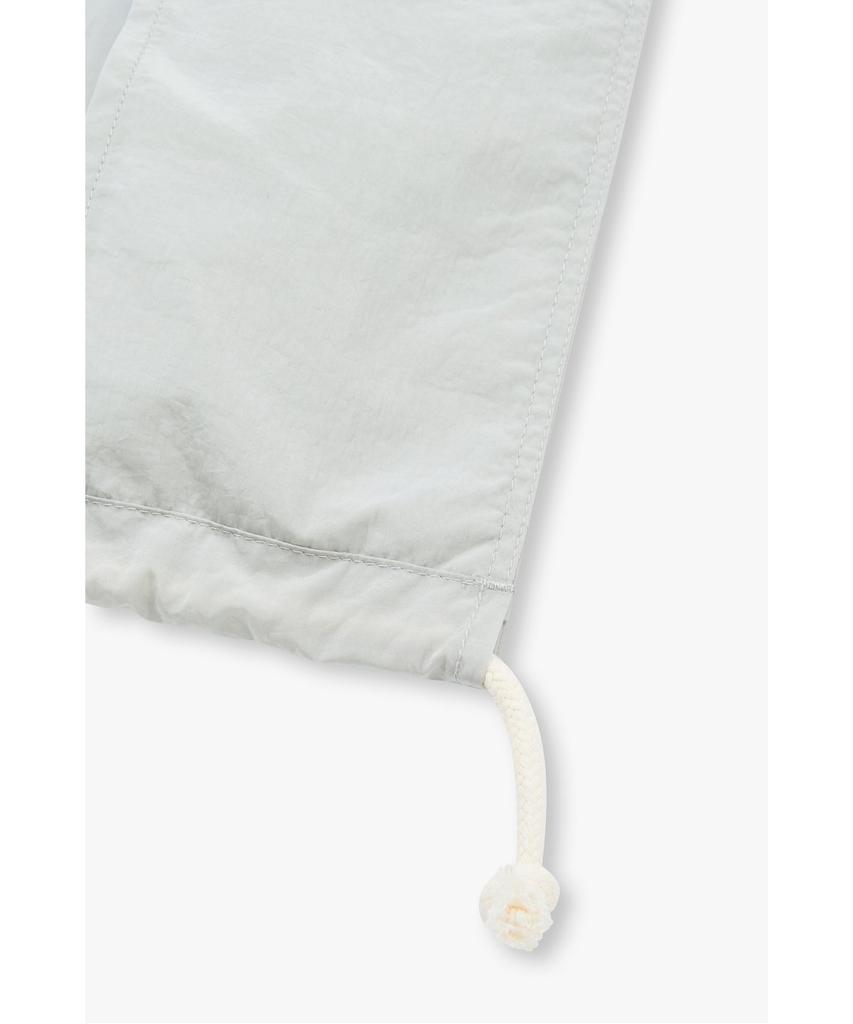 Man On The Boon Nylon String Detail Jacket_Light Grey 4716109006