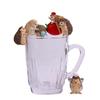 Cartoon Hedgehog Figure: Fresh Style Seaweed Ball Ornament for Desktop
