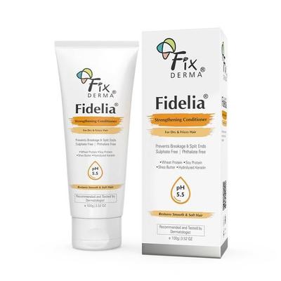 Fixderma Fidelia Укрепляющий кондиционер с маслом ши | Кондиционер для женщин и мужчин | Кондиционер для волос - 100 г (Пакет из 1)