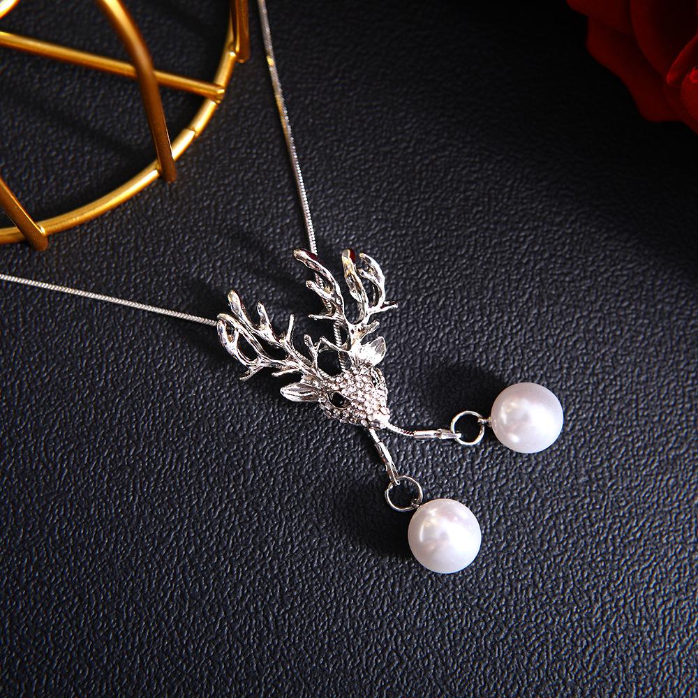 Элегантное длинное ожерелье-цепочка для свитера: Осенне-зимний шикарный кулон для женщин