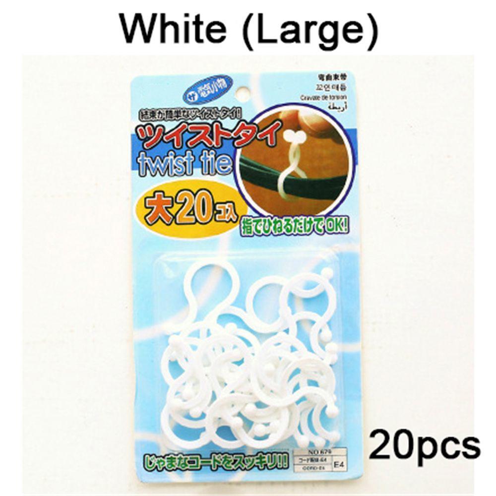 20/30 Pcs Office Thread Earphone Cord Wrap Wire Clip Twist Tie Cable Organizer Line Winder