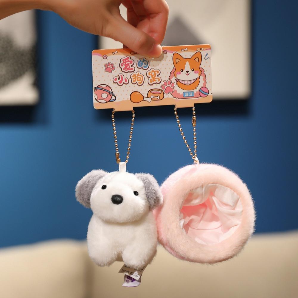 Bag Charm Corgi Doll Plush Toy Puppy Dolls Schnauzer Plush Pendant  Christmas Gift