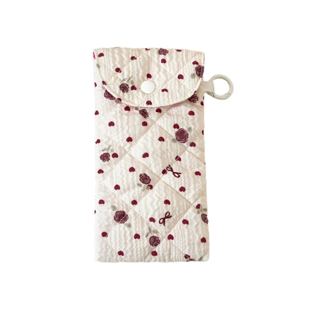 Portable Glasses Storage Bag Flower Sunglasses Pouch Cloth Printed Glasses Bag Male