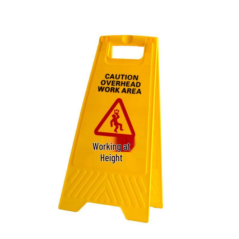 Portable Yellow A-Frame Foldable Plastic Warning and Directional Parking Sign