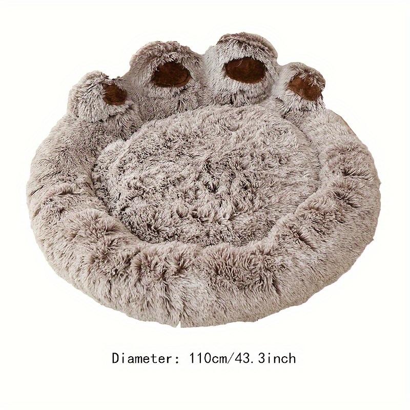 Градуированная лежанка-лапка с изображением медвежонка, мягкое полиэфирное волокно, подходит для маленьких, средних и больших собак, уютный шезлонг для домашних животных, сборка не требуется