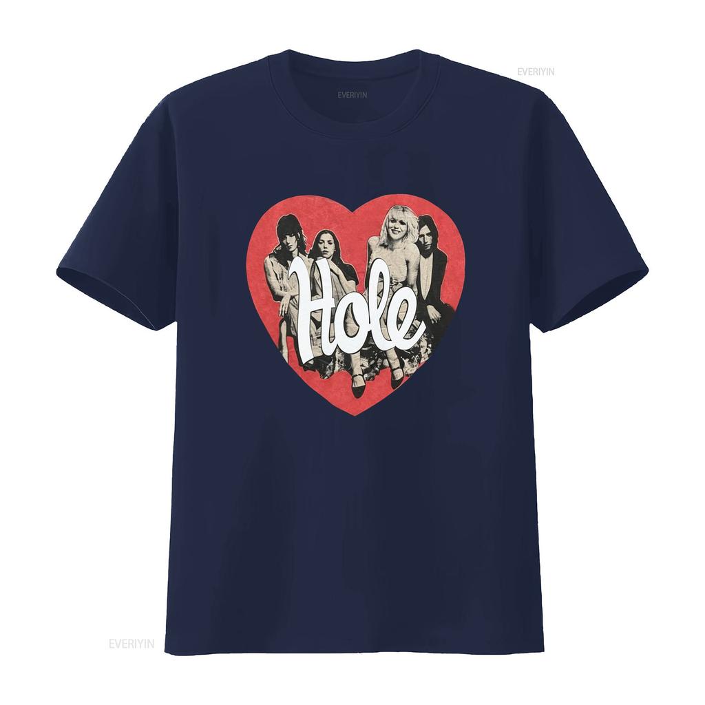 Hole Band Black Cotton T Shirt Reprint S 5xl Vintage Washed Graphic Top For Everyday Wear Soft Stretched Designer Clothes