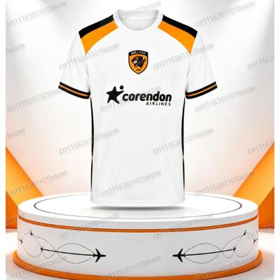 Футбольная футболка для фаната Hull City 2026-27, 3D-печать, версия для фанатов, дышащая, легкая и быстросохнущая, летний семейный стиль
