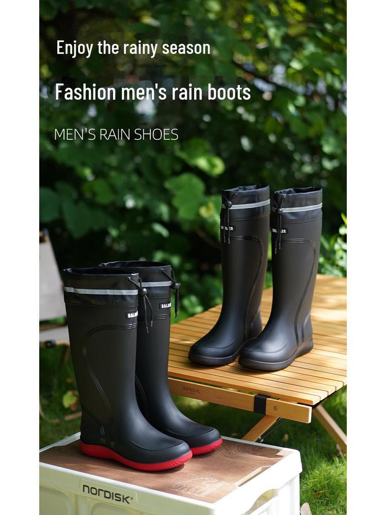 Водонепроницаемые нескользящие резиновые сапоги унисекс для работы и моды