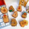 Kawaii Capybara Spring Clips Cartoon Capybara Thick Plastic Spring Clips Office Useful Clips Student Stationery