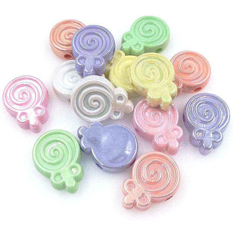 УФ-ослепление 5 шт. DIY браслет материал для изготовления ожерелья леденец свободные бусины ювелирные аксессуары мода