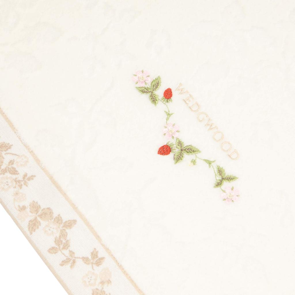 Nishikawa Bath Wedgwood Wild Strawberry Гладкое Мягкое TT11304606I Полотенце, 100% Хлопок, Клубника, Дизайн, Ширинг, Слоновая кость,