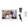 Digital Photo Frame White 13in HD Smart Video Music Playing Electronic Picture Frame With Remote