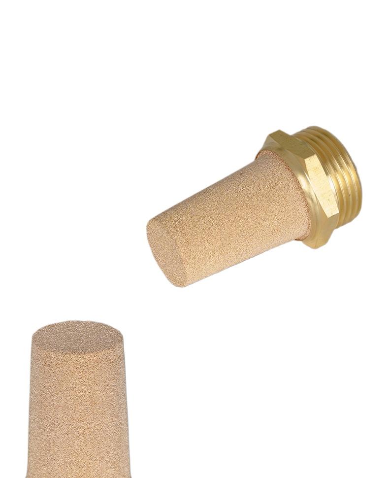 1/2" 3/4" 1" 1-1/4" 1-1/2" 2" BSPP Male Flat / Tall Air Pneumatic Muffler Brass Pipe Fitting Use In Air Compressor