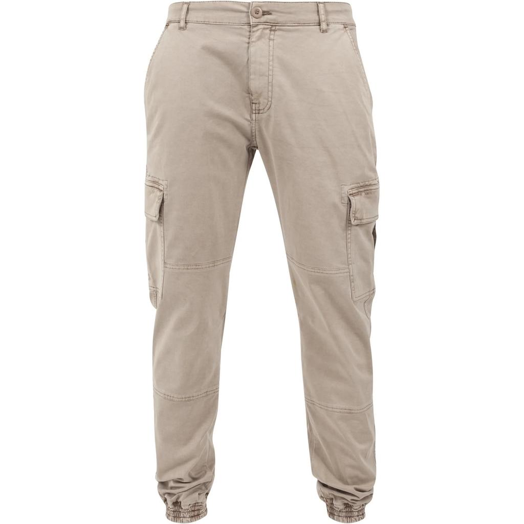 Urban Classics Mens Twill Washed Cargo Trousers