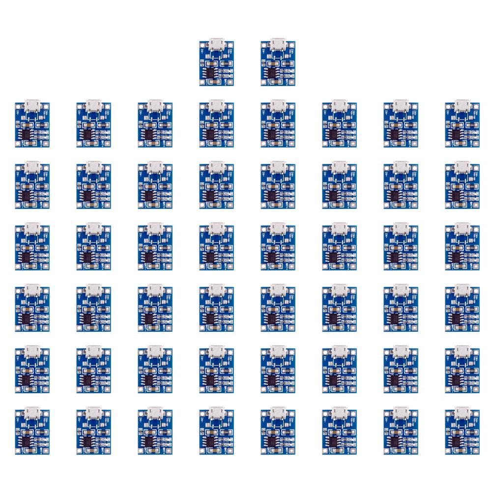 Мини-плата зарядного устройства для аккумуляторов Micro USB Портативная панель зарядного устройства для аккумуляторов DC4.5-5.5V со световым индикатором для литиевых аккумуляторов