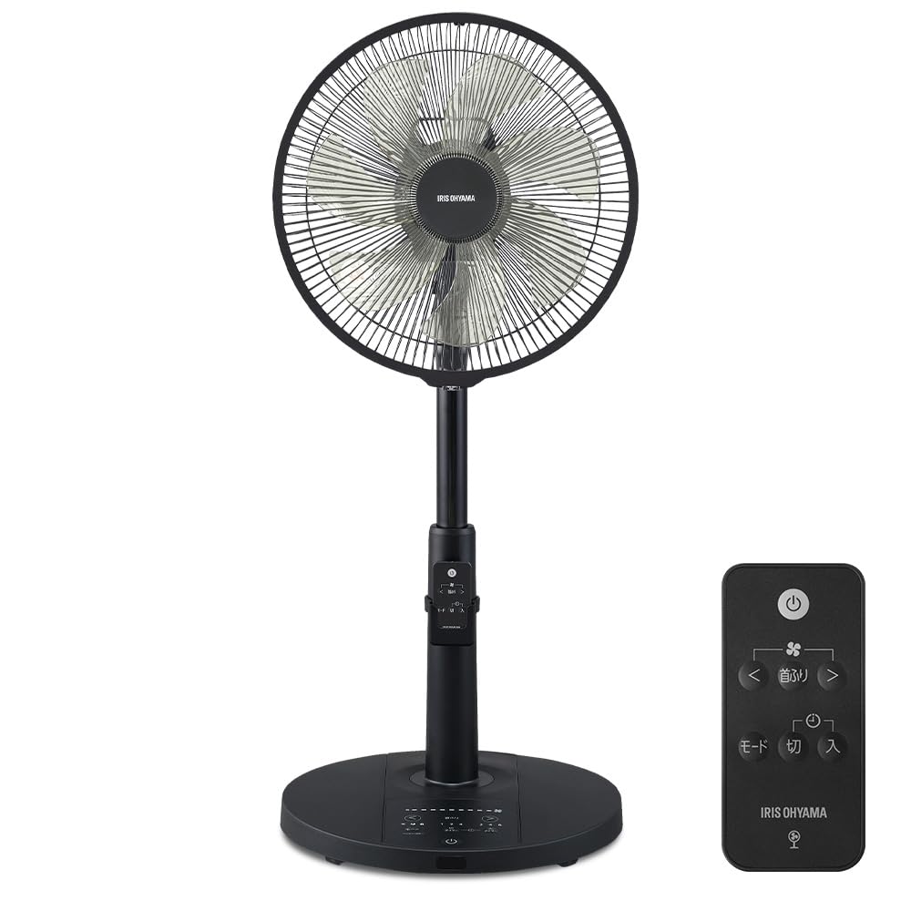 IRIS OHYAMA Electric Fan DC Motor Living Room Fan Full Remote Control AZ-LFD-307L-B