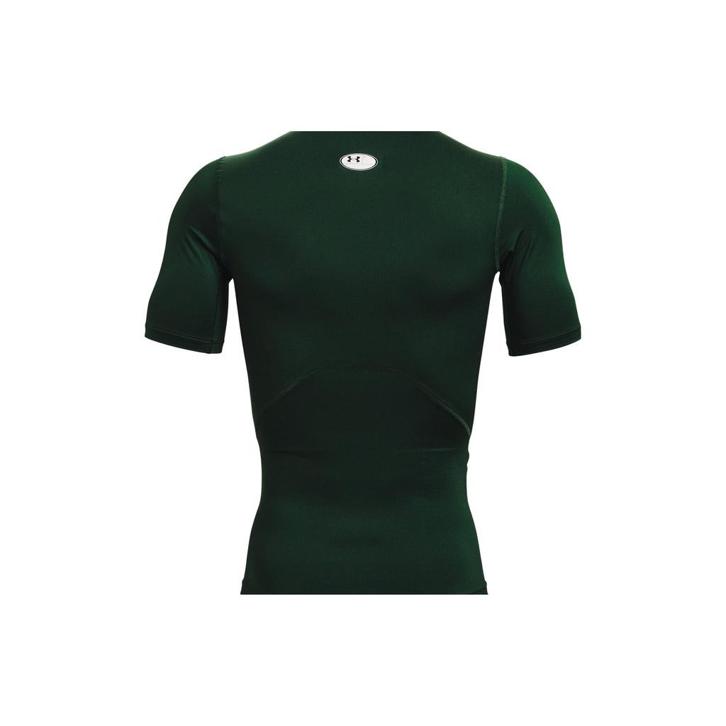 Under Armour Retro Solid Color Letter Print Round Neck Moisture Wicking Short Sleeve T-Shirt Men Tops 1361518-301