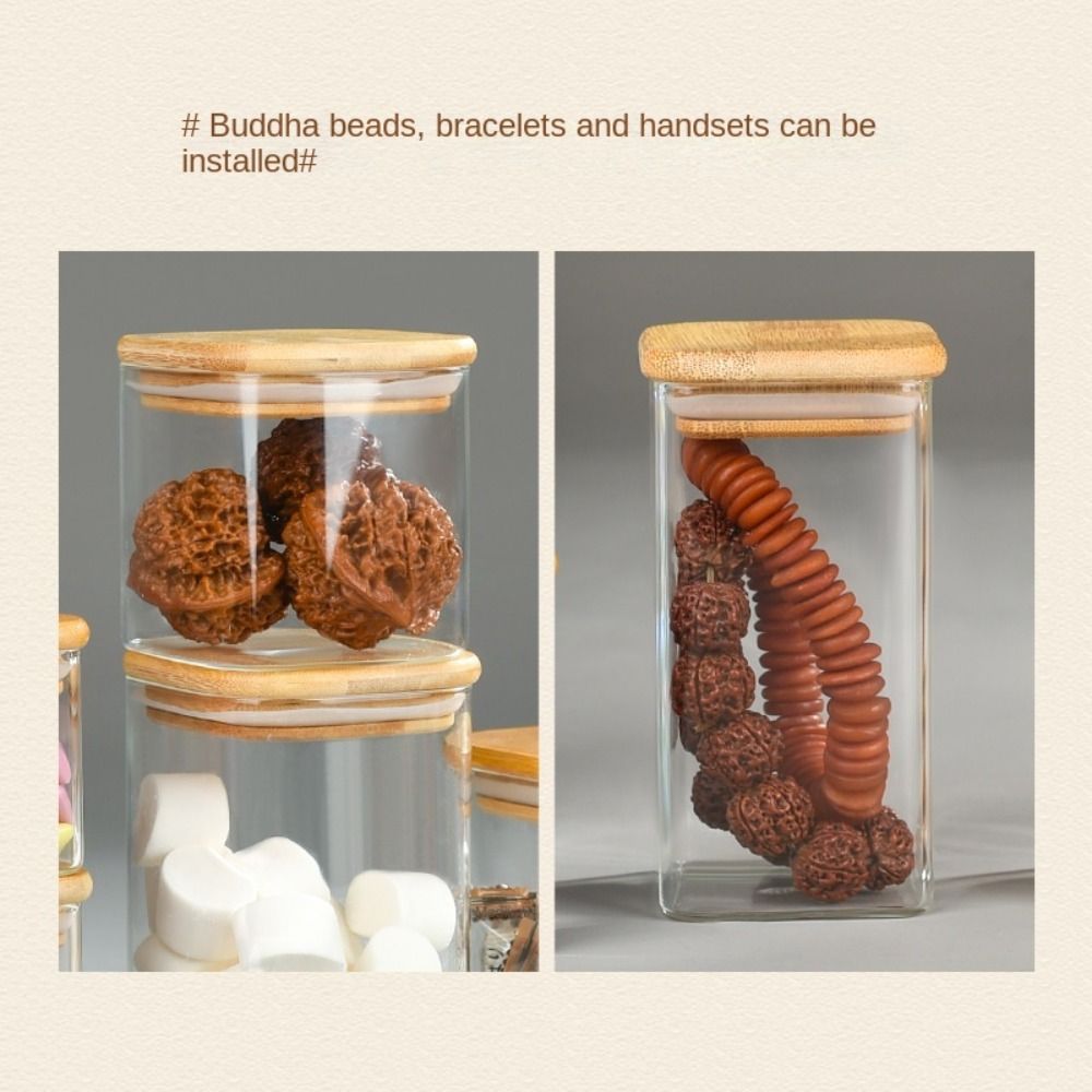 150/210/300/370/450 мл Прозрачная стеклянная банка из боросиликатного стекла для хранения закусок и конфет Главная