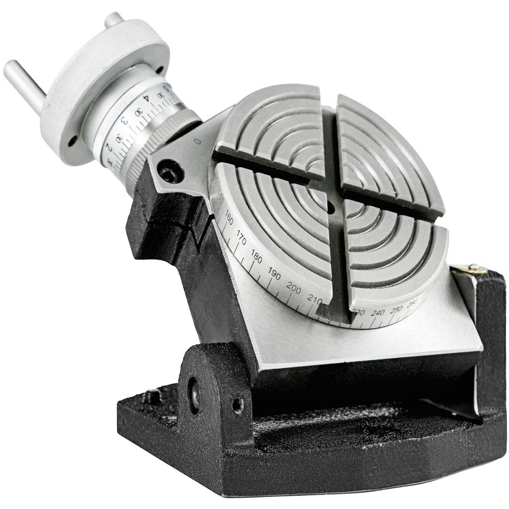 VEVOR Вертикальный и горизонтальный поворотный стол 4 дюйма/100 мм, 4 слота, прецизионный высоковольтный рабочий стол, наклоняющийся на 360 градусов, фрезерно-сверлильный станок