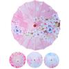 1Pc Japanese Style Vintage Umbrella Colorful 56cm for Festival Accessories Cherry Blossom Silk Cloth Stage Performance Props