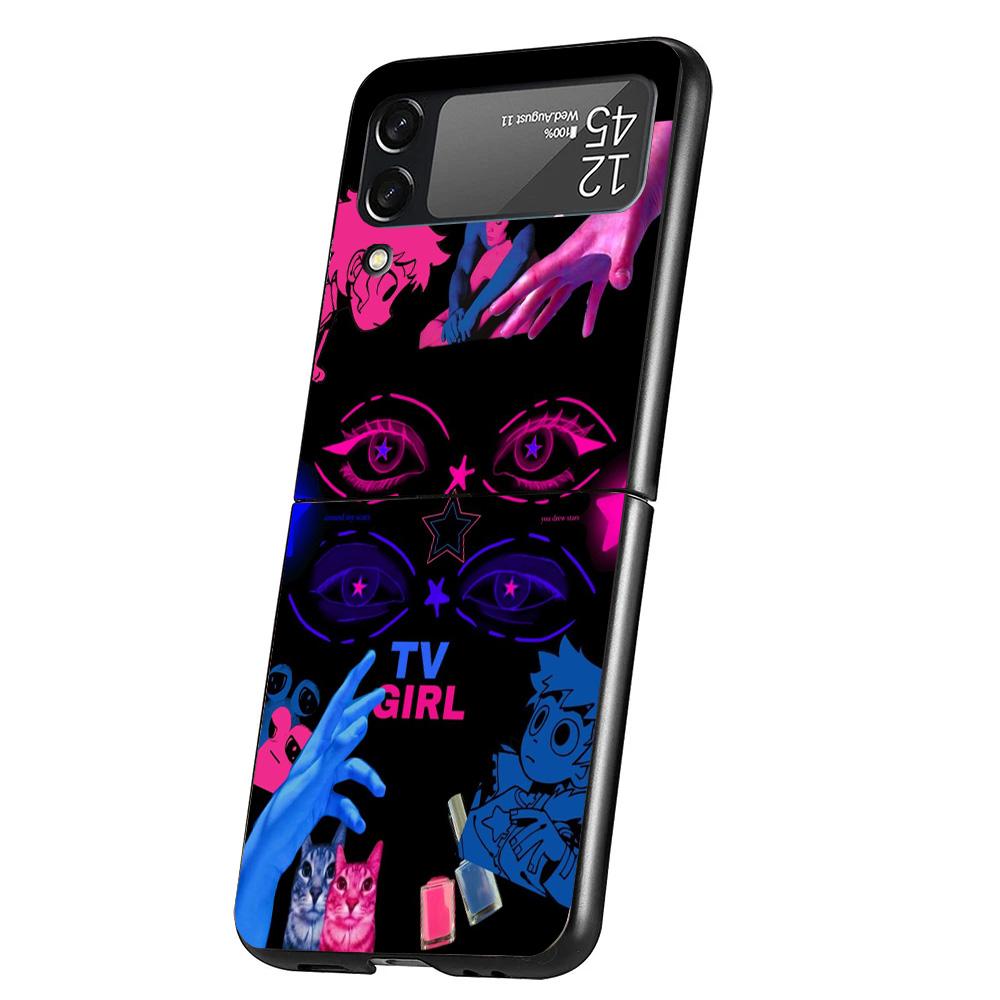 TV Girl Album Cover Phone Case For Samsung Galaxy Z Flip 7 6 5 4 3 5G Flip7 Flip6 Flip5 Flip4 Flip3 Black Fundas Shell