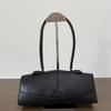 Womens Genuine Leather Shoulder Underarm Bag Simple Fashion Pillow Top Layer Cowhide Handbag