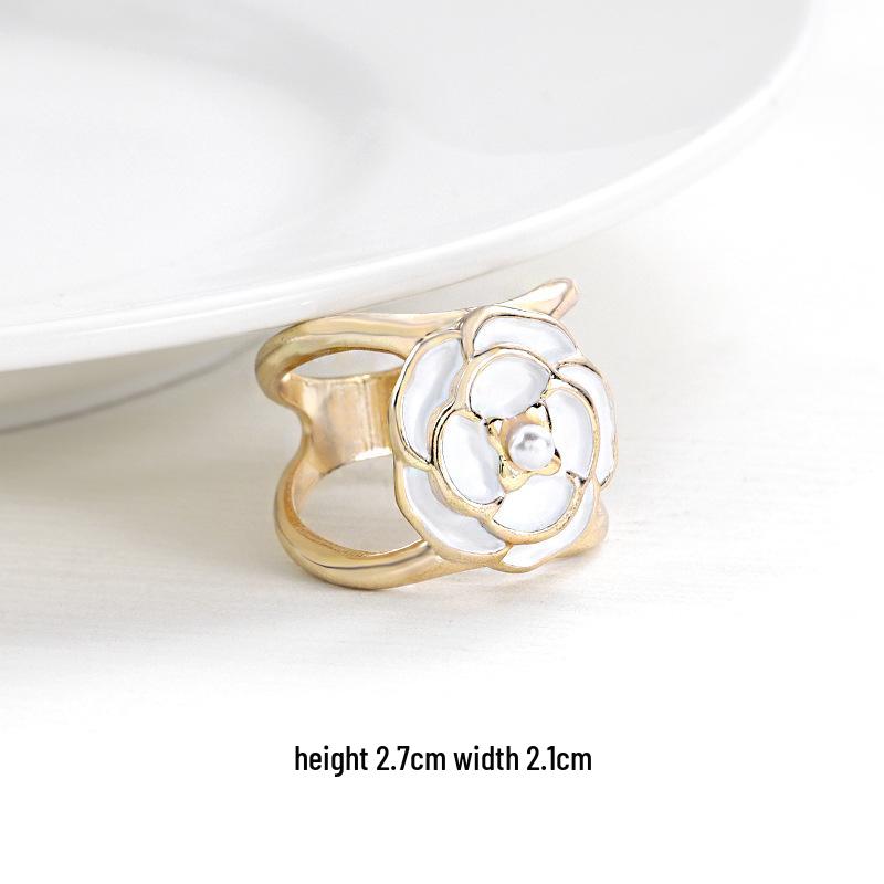 Высококачественный клетчатый шарф с камелией и жемчугом и пряжка для ремня на талию для пальто