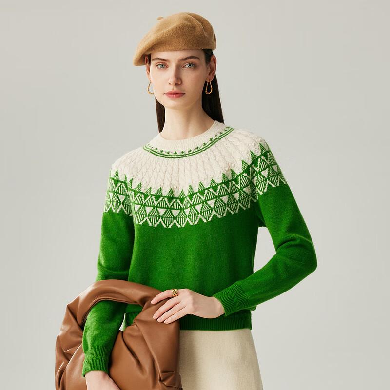 Женский джемпер Zhaojun из кашемира с узором Fair Isle и косами