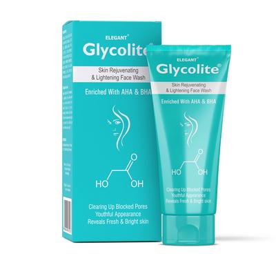 Glycolite Очищающее средство для лица омолаживающее и осветляющее 60 мл | Очищающее средство для лица с гликолевой кислотой | Улучшает текстуру, тон и внешний вид кожи | Открывает лицо и Br