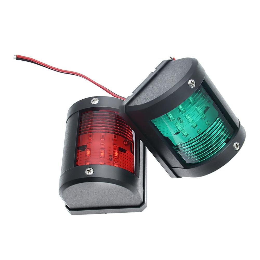 12V/24V LED Navigation Signal Light (Red+Green) For Marine Boat Yacht
