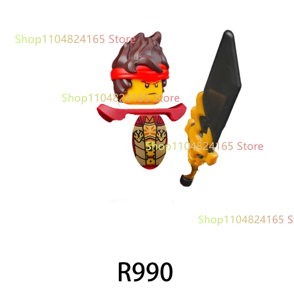 Ninja Themed Building Blocks Set With Dragon And Cartoon Characters Kids DIY Assembly Gift Toy