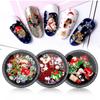 Xmas Tree Santa Manicure Decor Nail Art Decoration Nail Supplies Jewelry Christmas Nail Rhinestone