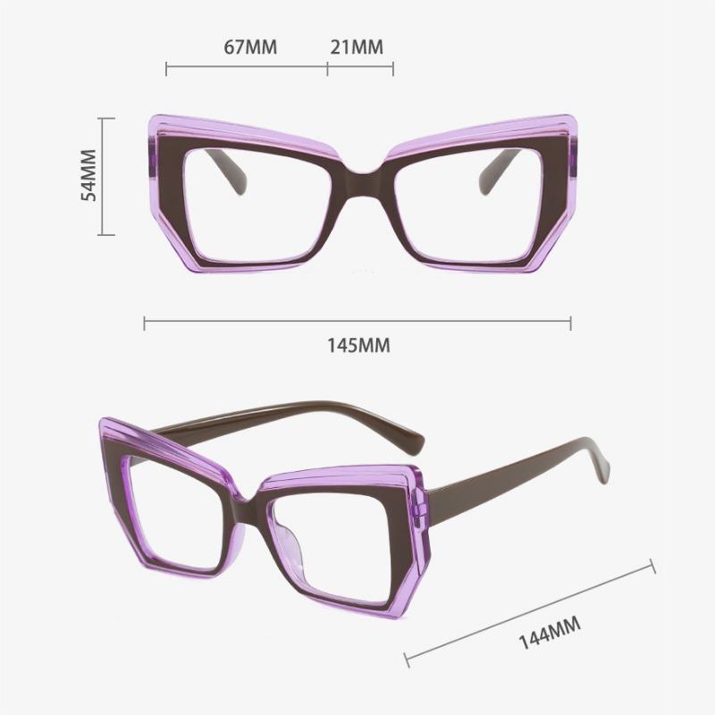 Женские очки с защитой от синего света «кошачий глаз», модные многоугольные винтажные винтажные очки роскошного дизайна, женские модные квадратные очки неправильной формы