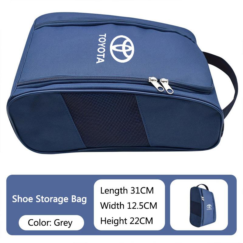 ANG2 Car Emblem Sneaker Storage Bag Auto Logo Style Accessories For Toyota Prado Prius Corolla Racing Supra Corolla Parts Sport Yaris