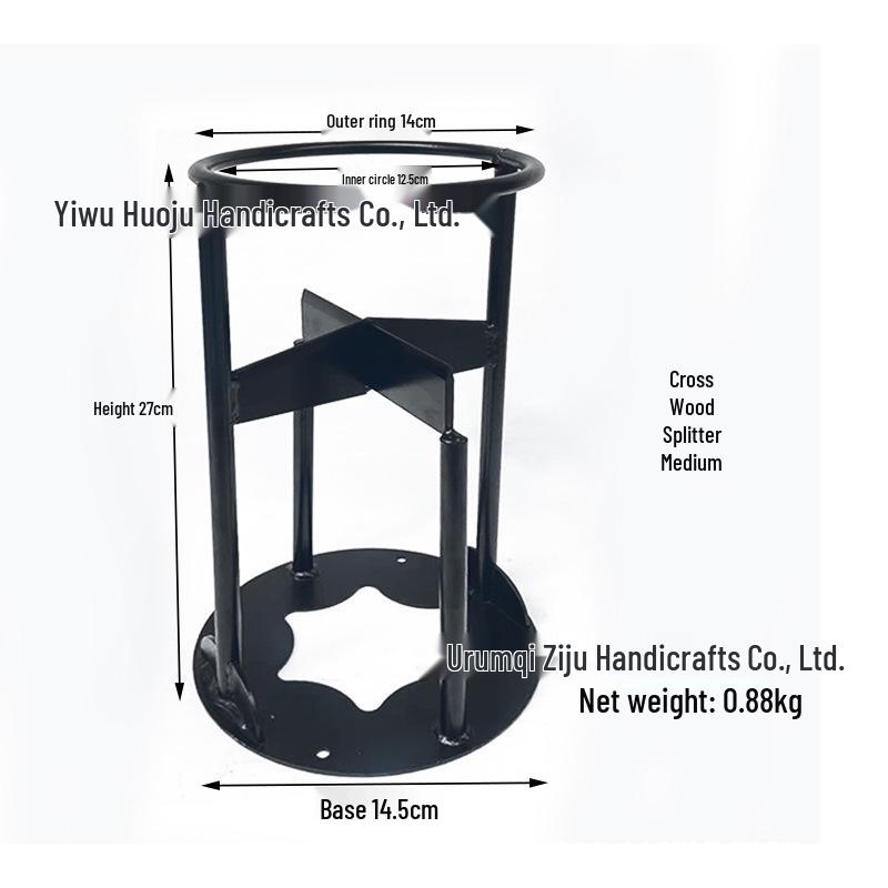 Portable Firewood Splitter: Efficient Manual Wood Separator for Outdoor and Household Use