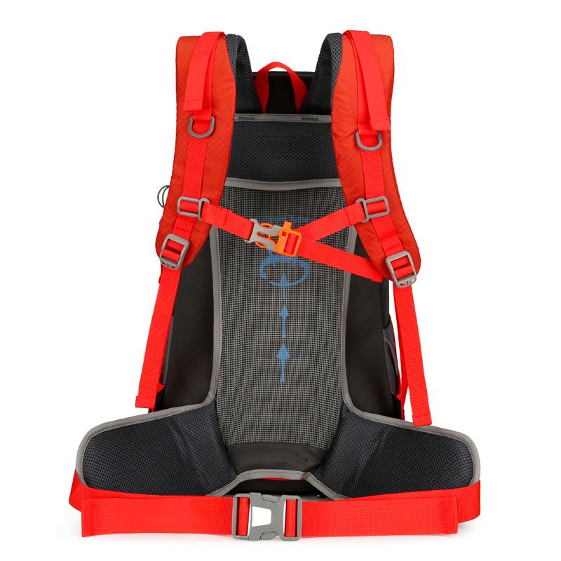 Водонепроницаемый рюкзак для походов и кемпинга на открытом воздухе объемом 40 л с дождевиком и встроенной подставкой