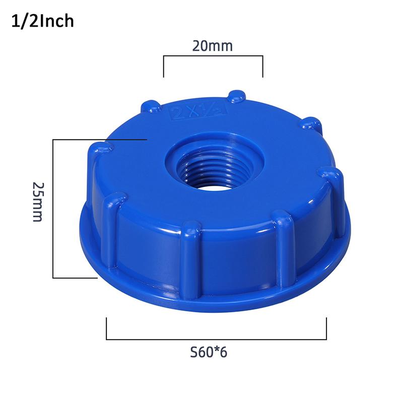 S60X6 IBC адаптер для бака для воды, адаптер для переноски, 1/2 дюйма, 3/4 дюйма, 1 дюйм, садовый шланг, адаптер для галлонного бака для воды