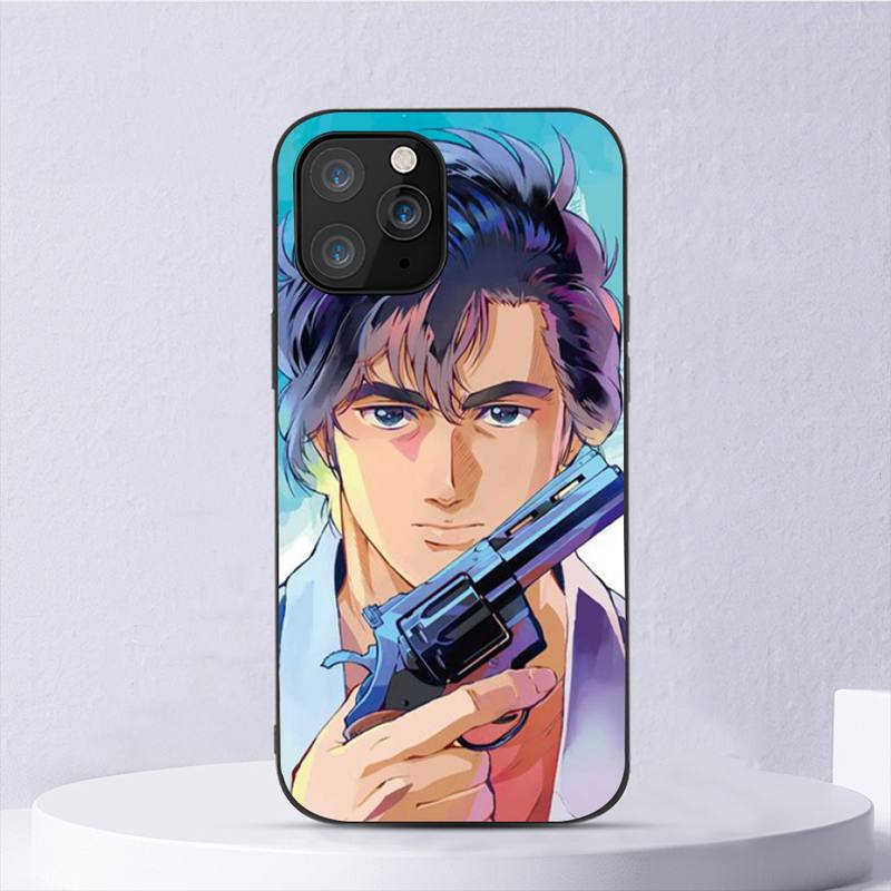 Чехол для телефона City Hunter с комиксами для Iphone 11 12 Mini 13 14 Pro Xs Max X 8 7 6s Plus 5 Se Xr Shell