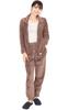 Factory Fluffy Microfiber Pajama Top and Long Loungewear for Fall and Warm and Comfortable and One Size Fits Y's Women's Set, Open-Front Pants,