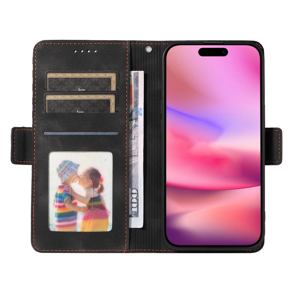 For iPhone 16 Case Rhombus Starry Wallet Stand Leather Phone Cover