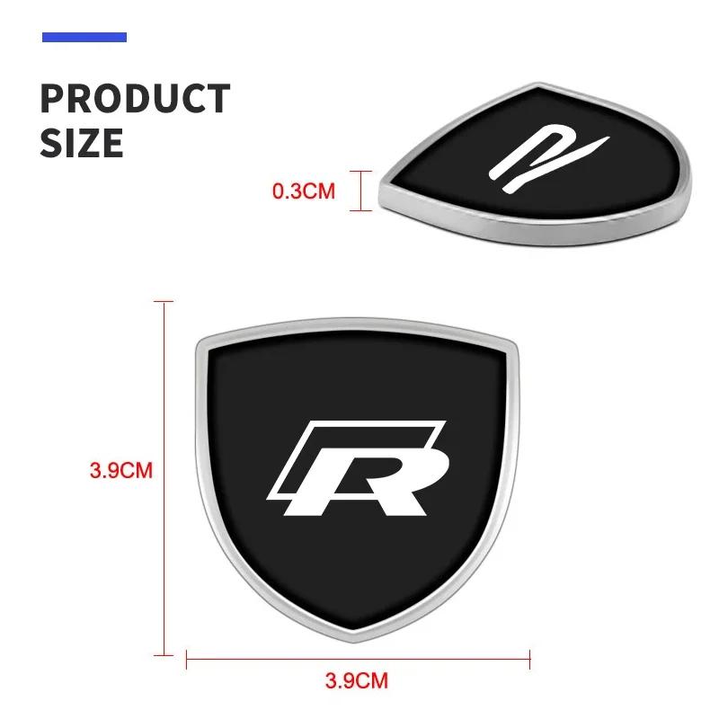2026 New For VOLKSWAGEN VW 1/2pcs Car Styling 3D Metal Emblem Body Window Sticker Decal For Volkswagen Tiguan Bora POLO PASSAT C