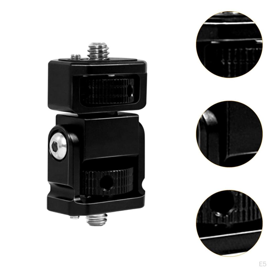 Держатель монитора с поворотной головкой и наклоном, крепление для стержня, небольшой мини-штатив для беззеркальных камер
