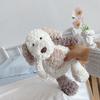 Cream Flower Dog Plush Toy Cotton Filled Doll Doll Children's Holiday Gift Doll