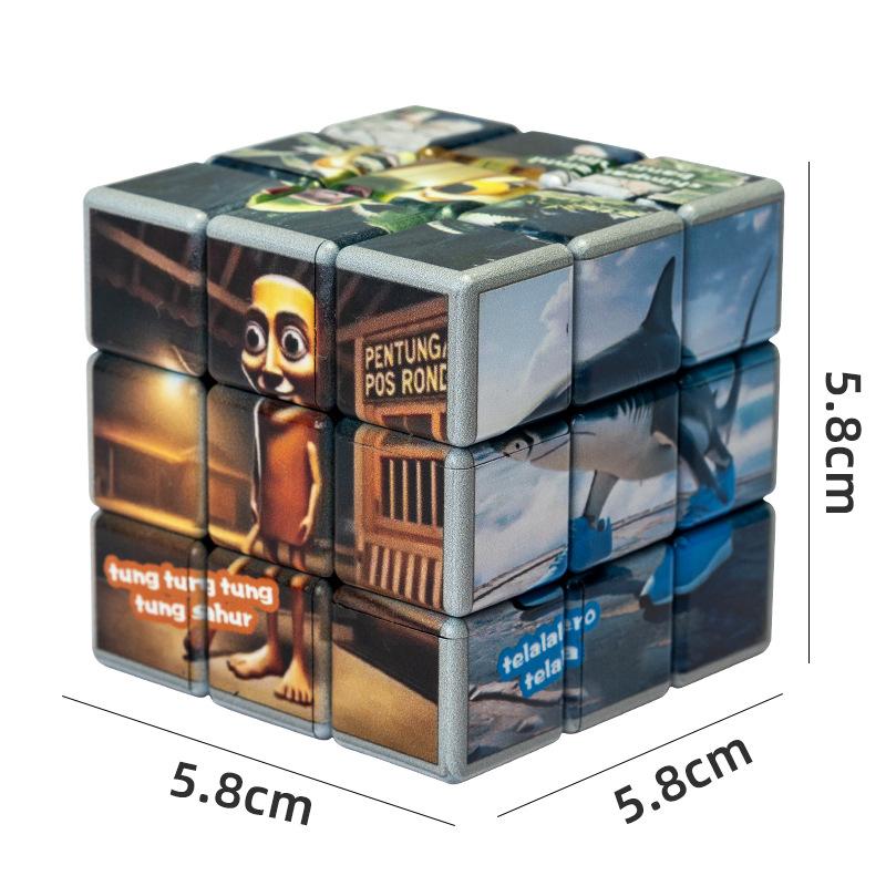 New Italian Brainrot Themed Tung Tung Tung Sahur Tralalero Tralala Magic Cube