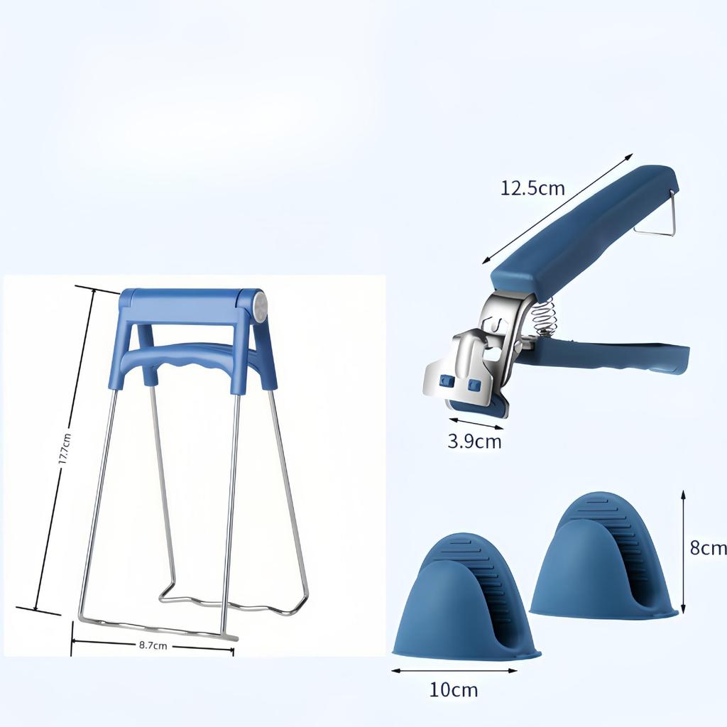 Anti-Scald Non-Slip Silicone Bowl and Plate Lifter Clip