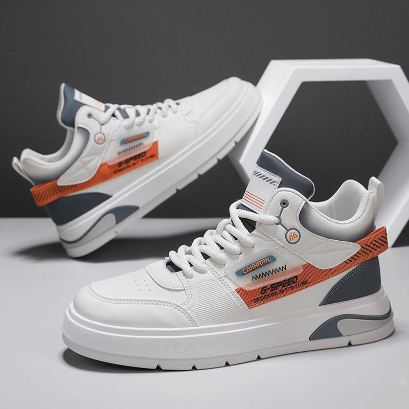 New Fashion Autumn And Winter Men's High Top Martin Boots Students Male Boys Trending Soft Sole Work Shoes Labor Protection Martin Sneakers